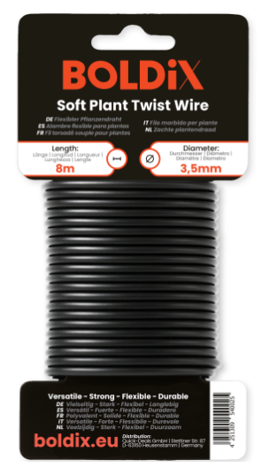 BOLDiX Flexibler Pflanzendraht Ø 3,5mm/8 m