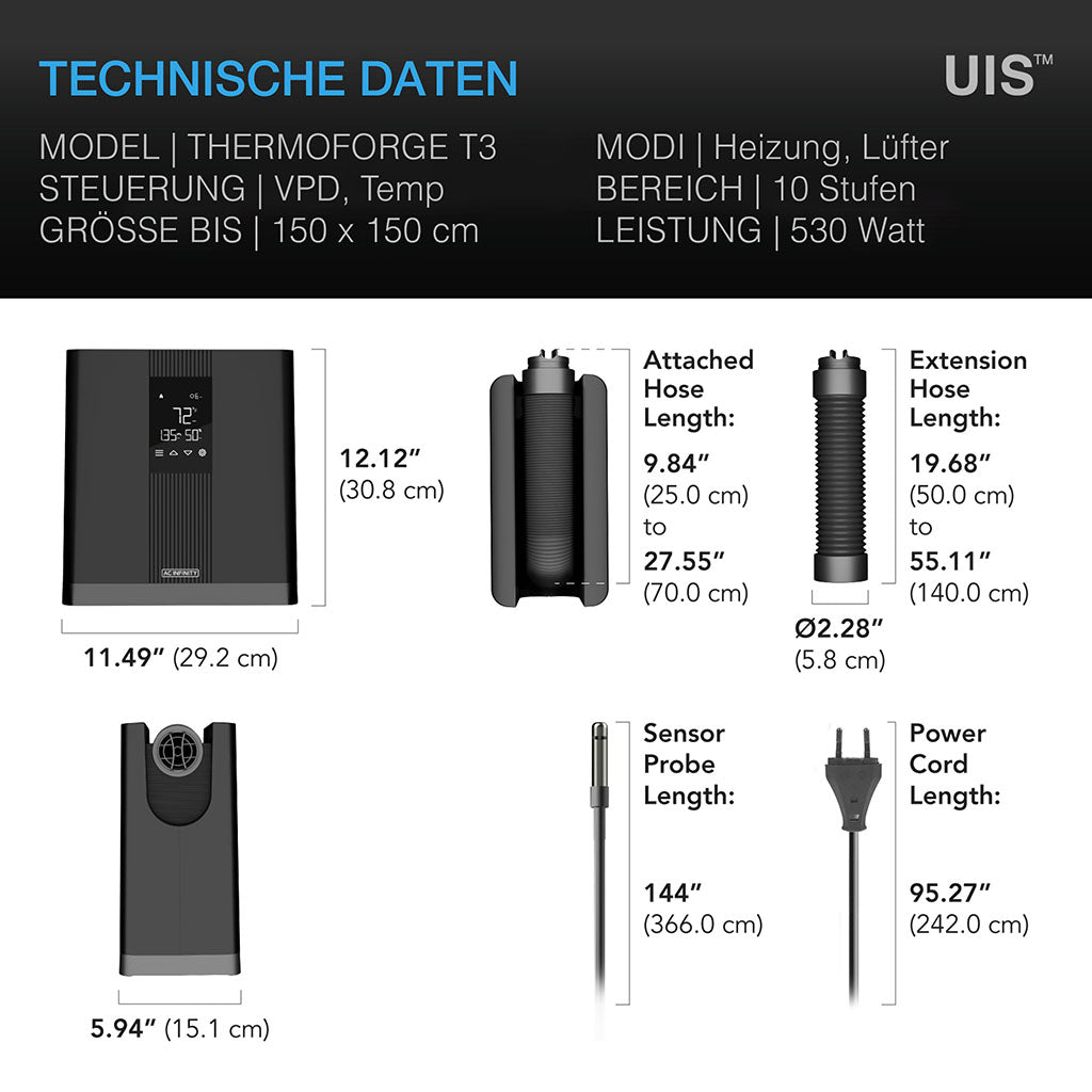 Heizgerät AC INFINITY THERMOFORGE T3