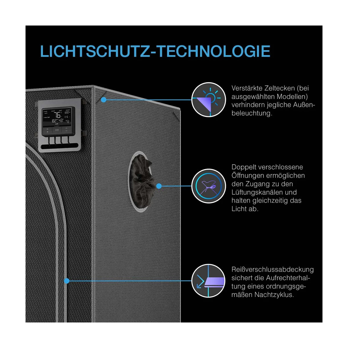 Growzelt CLOUDLAB642 120 x 60 x 180 cm