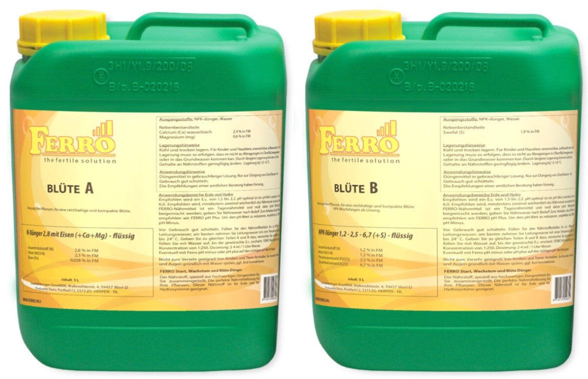 FERRO Erde/Hydro Blüte A&B 2 x 10 Liter