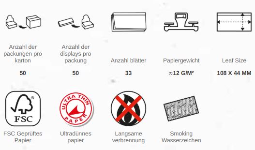 SMOKING Papier Supreme KS beim Growshop ULLa Köln online preiswert kaufen