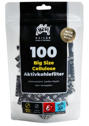 Aktivkohlefilter KAILAR Ø 9,0 mm 100 Stück